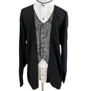 Brooks & Dunn Panhandle Slim Collection Men's L Western Novelty Shirt‎